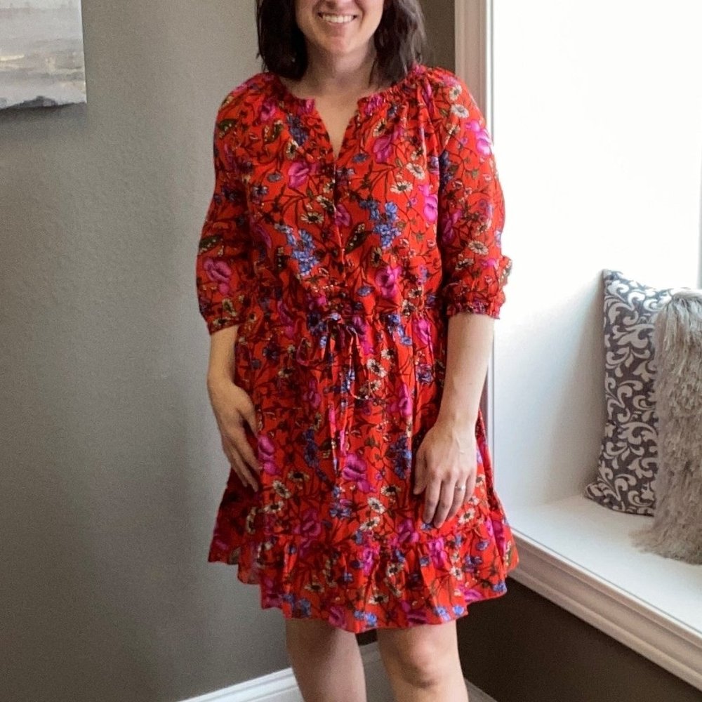Red Flower Dress